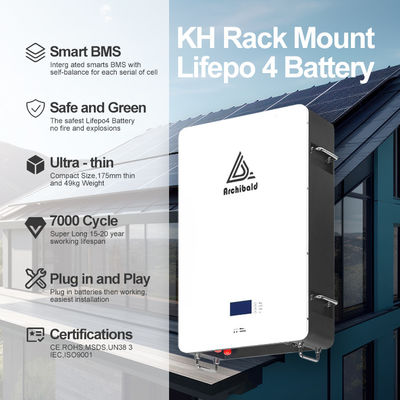 Hybrid Grid Powerwall Lifepo4 Home Baterai 48V 200ah 10Kwh 51.2v 300ah Lithium Ion Baterai Dengan WIFI