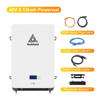 Hybrid Grid Powerwall Lifepo4 Home Baterai 48V 200ah 10Kwh 51.2v 300ah Lithium Ion Baterai Dengan WIFI