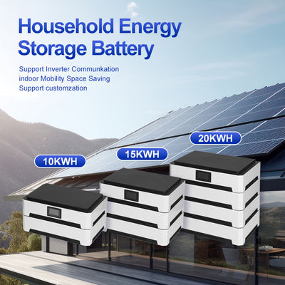 Metal Case Lithium Ion 51.2V Sistem penyimpanan baterai energi surya komersial 10kwh