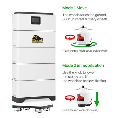 Sambungan Hybrid Grid Inverter yang Cocok secara luas LFP Baterai Tegangan Tinggi Modular yang ditumpuk Sistem penyimpanan energi rumah 15-40