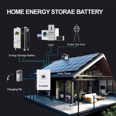 51.2V Baterai Lithium Energi yang dipasang di dinding 48V 340Ah Lipo4 60kW