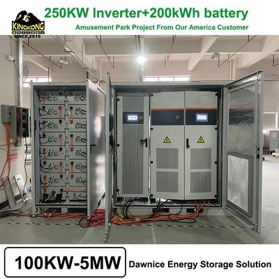200kw 300kw 200kwh 500kw Baterai surya 150kw 6m Kabel PV Sistem penyimpanan energi hibrida