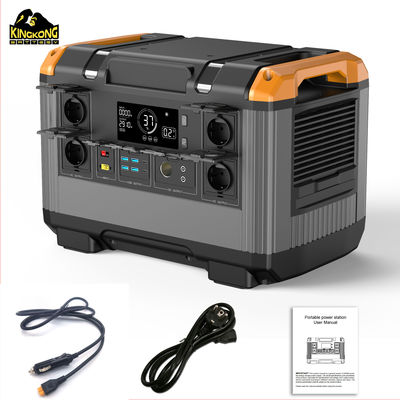 Stasiun listrik luar 2400w darurat dengan tipe baterai LiFePO4 dan waktu pengisian cepat