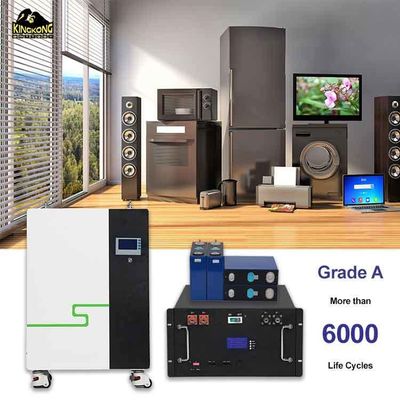 Dinding 48V 51.2V 280ah 300ah 304ah 320ah Sistem penyimpanan energi baterai surya hibrida