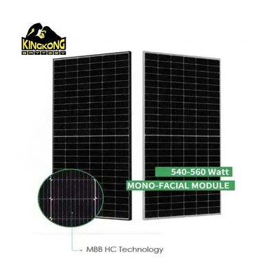 Ukuran Sel 182mm Monocrystalline Tiger Pro 550W 540W Panel Surya Untuk Sistem Tenaga Surya