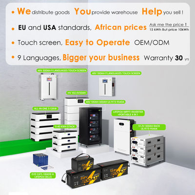 Baterai Lithium Kuat Untuk Penyimpanan Energi Dan Sistem Surya 10Kw 30Kw 220V Solusi Produk terkait
