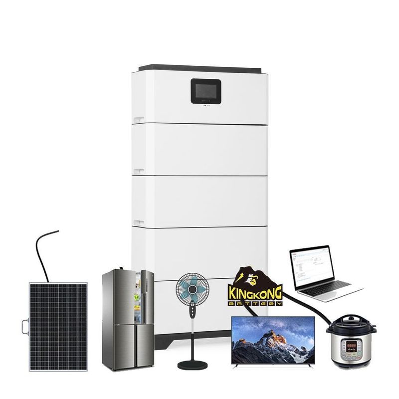 Sistem penyimpanan baterai energi surya komersial rumah 5kwh 10kwh 20kwh 51.2V