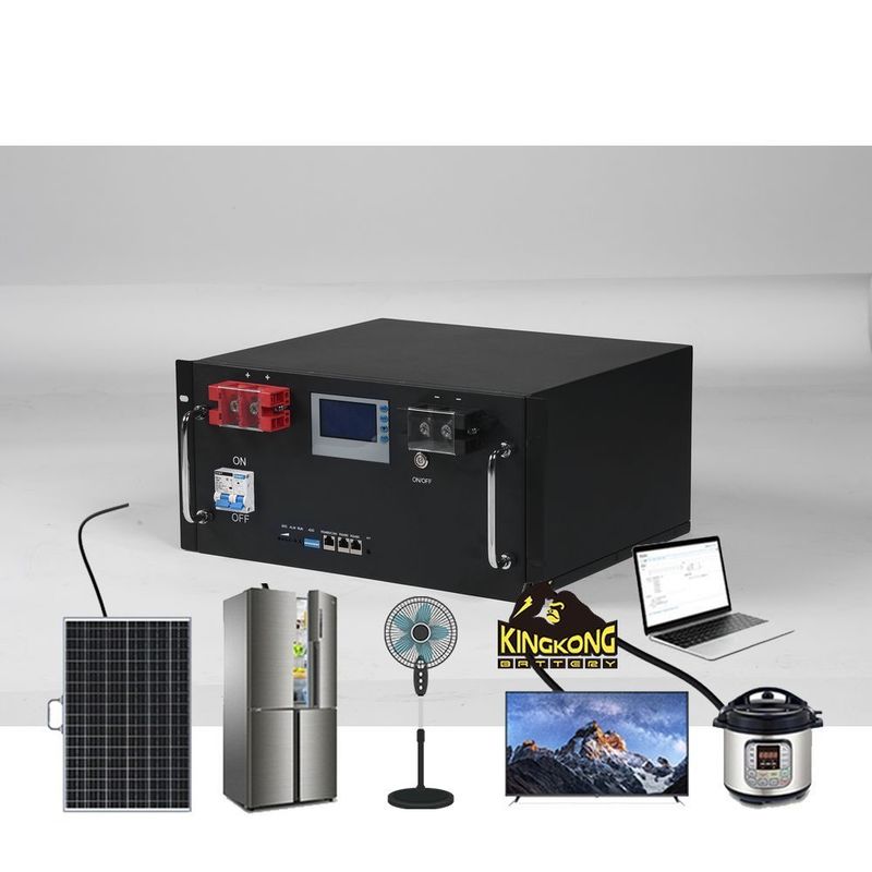 48V 51.2V 120AH LiFePO4 Akku 48V Server Rack Mount Baterai LiFePO4 Dengan Smart BMS