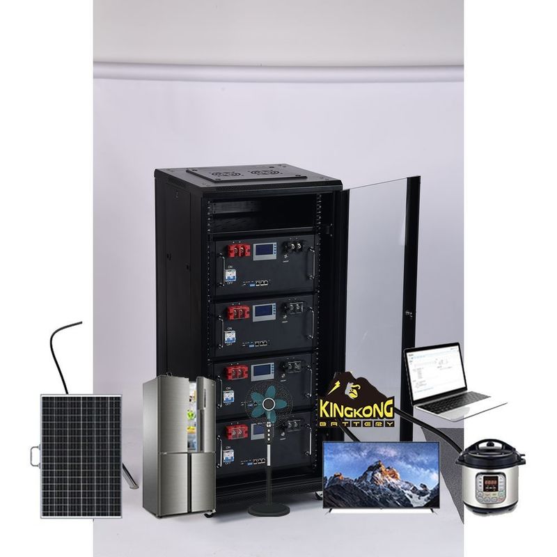 Paket Baterai Surya Li-Ion 48V 200AH Untuk Penyimpanan Energi Di Rak Server