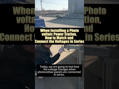 Cara mencocokkan dan menghubungkan tegangan seri saat memasang sistem pembangkit listrik tenaga surya