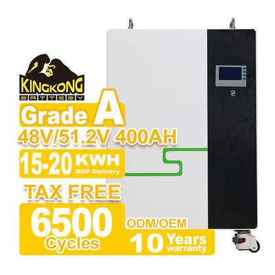 48V 51.2V LiFePO4 Baterai Paket 200Ah 300Ah 400Ah 15kWh 20kWh Untuk penyimpanan energi surya