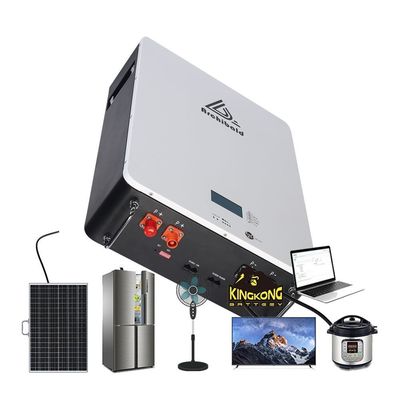 Sistem Tenaga Listrik 48V 200Ah Baterai Lithium Ion 10Kwh Baterai LiFePo4 Untuk Penyimpanan Energi Surya