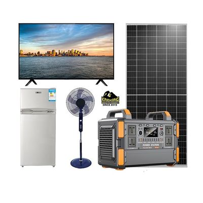 500W / 1KW Lithium Baterai Portable Solar Energy System Generator untuk TV rumah dan lampu