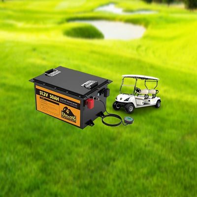 51.2V 105Ah Golf Carts Baterai Mobil Lifepo4 Paket isi ulang dengan layanan OEM / ODM