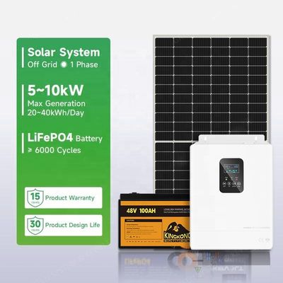 110V/220V/230V Output Voltage On and Off Grid Sistem Energi Surya untuk Rumah Panel Kit