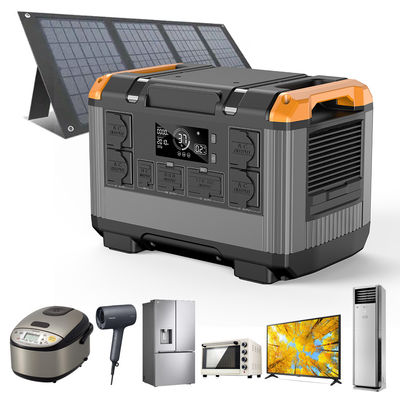 Stasiun listrik luar 2400w darurat dengan tipe baterai LiFePO4 dan waktu pengisian cepat