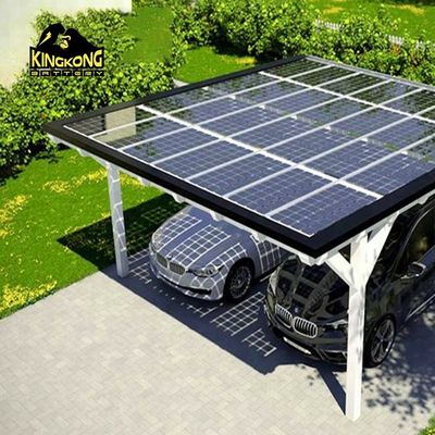 Desain Modern PV Solar Carport Mounting System Pilihan Bahan Alami Dan Standar