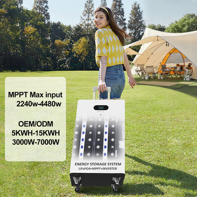 Bank pembangkit listrik All In One Inverter Hybrid Off Grid AC 5kw 10kw 15kw 20kw Solar Lithium LiFePO4 Energy Storage Battery System